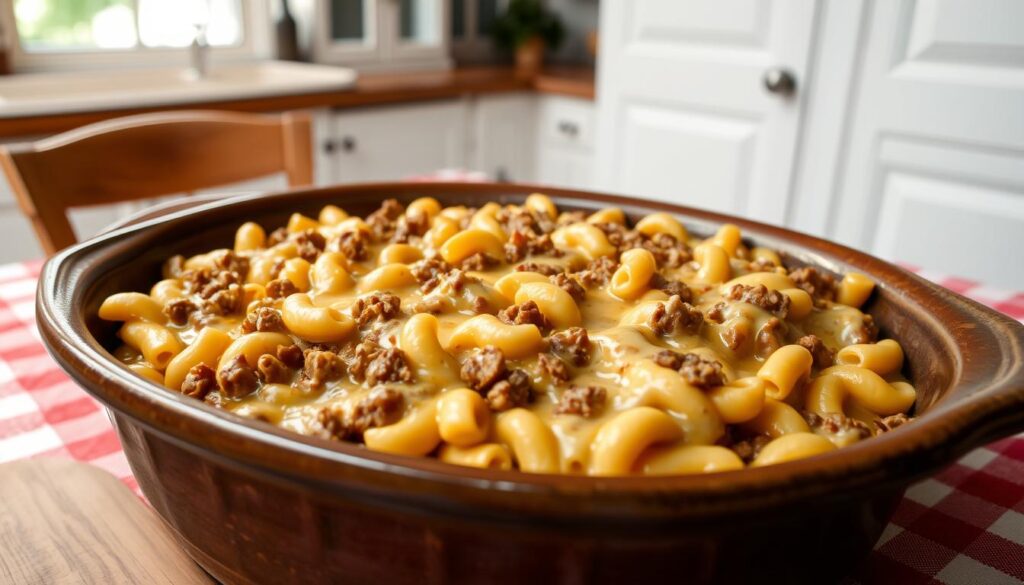 slow cooker hamburger casserole slow cooker hamburger casserole