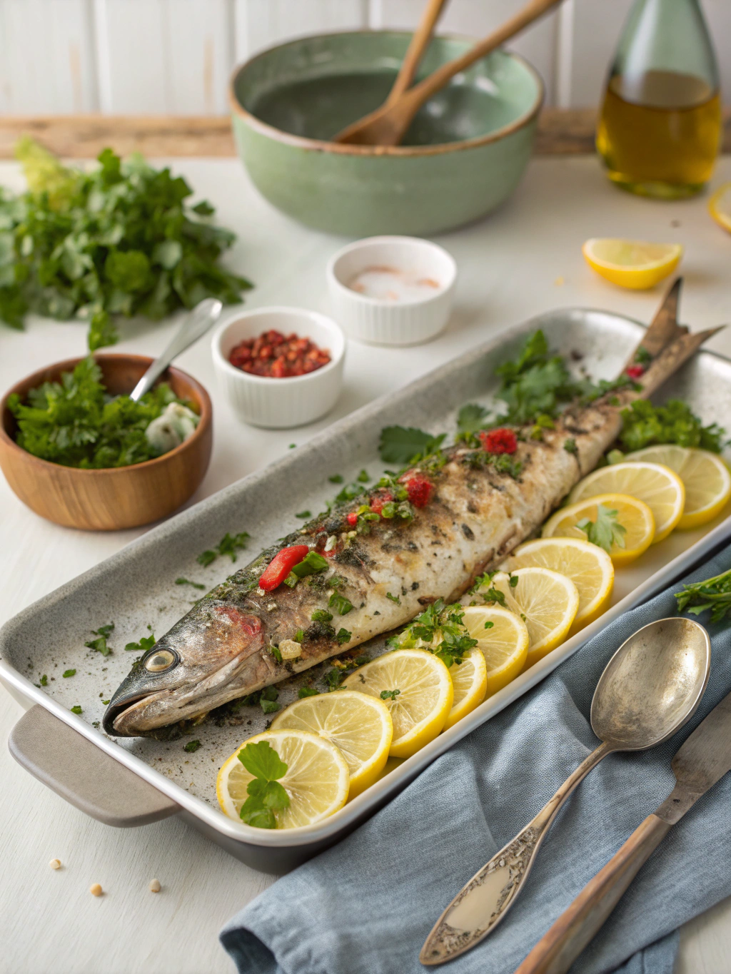 recipes for fried fish and roasted potatoes recipe